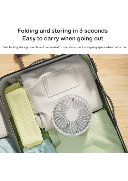 Mini Portable Folding Rechargeable Table Fan,foldaway Fan With Battery Operated USB Desk Fan