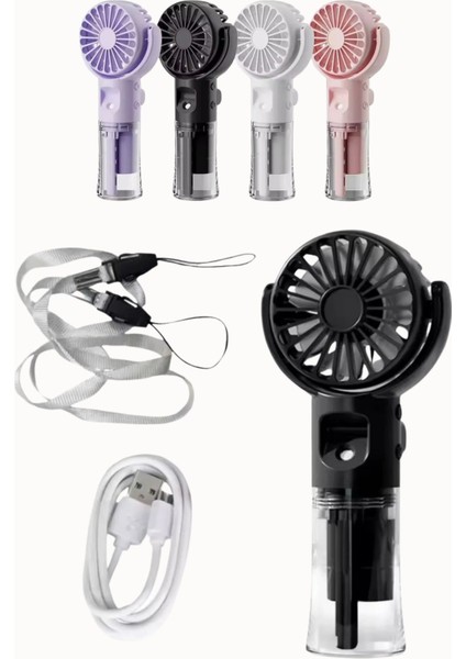 Soğutucu Sessiz Taşınabilir Mini Fan USB Şarjlı Pervaneli Soğutucu Küçük El Vantilatörü