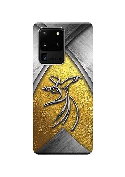 Merkezi Samsung Galaxy S20 Ultra Kılıf (SM-G988B) Baskılı Silikon Semazen Tasarım STK:441