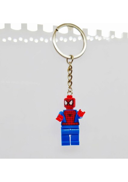 Uyumlu 4.5 cm Örümcek Adam Figürlü Anahtarlık