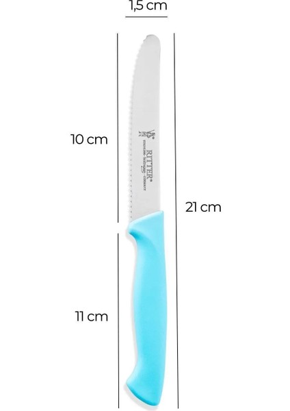 Orijinal Solingen Ritter Tırtıklı Sebze ve Doğrama Bıçağı 1 Adet