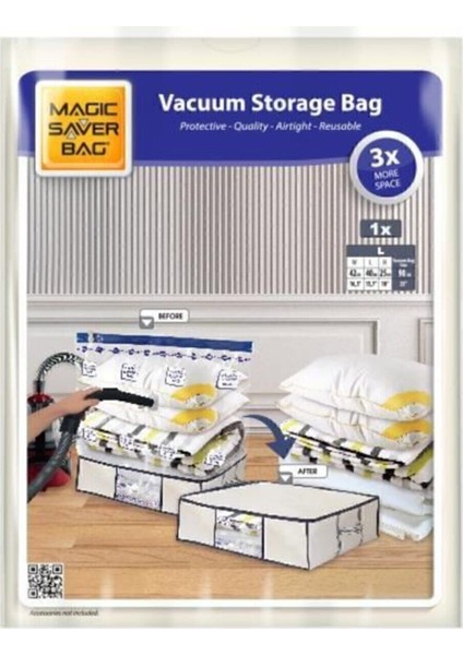 Large Soft Fabric Storage Bag (42X40X25 Cm), Pratik ve Şık Saklama Çözümü