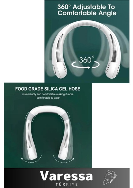 Soğutucu Premium Günlük Taşınabilir Şarjlı Güçlü Yüksek Kalite Sessiz Hava Soğutucu Üflemeli Boyun