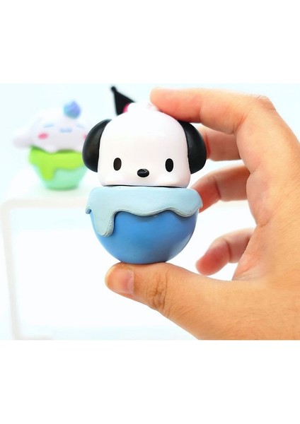 Kuromi, Cinnamoroll, Pochacco 3'lü Set Figürler | Hello Kitty Serisi Ofis Hediye