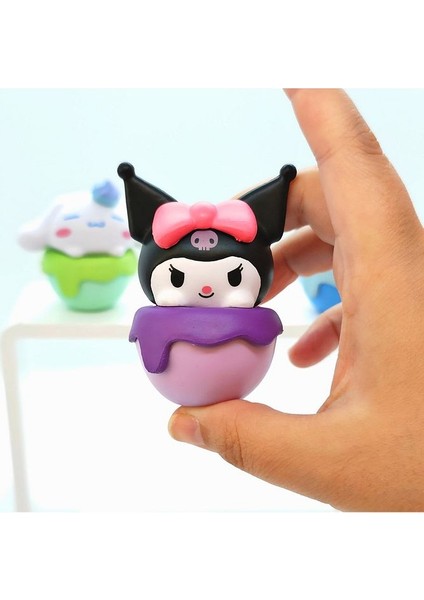 Kuromi, Cinnamoroll, Pochacco 3'lü Set Figürler | Hello Kitty Serisi Ofis Hediye