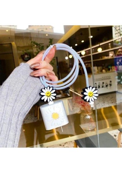 Iphone 18W/20W Şarj Uyumlu Şarj Aleti Kılıfı, Şarj Kablosu Örme Aparatı, Toparlayıcı, Kablo Koruyucu