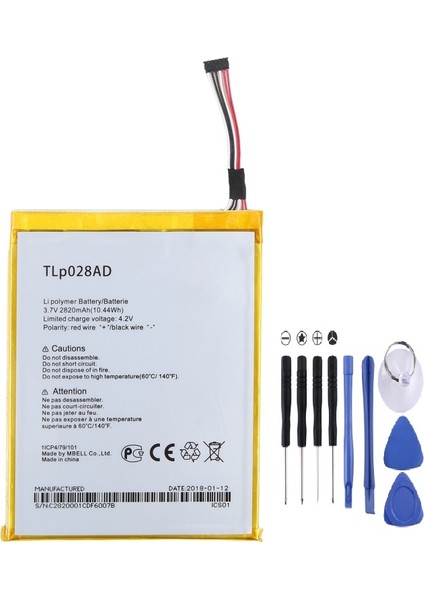 Alcatel Pixi 7 Pil Batarya OT-9600W TLPO28AD+TAMİR Set