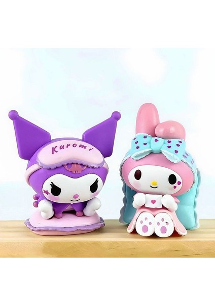 Hello Kitty Sanrio Premium Seri My Melody ve Kuromi 2'li Figür Set 7.8-7.3 cm