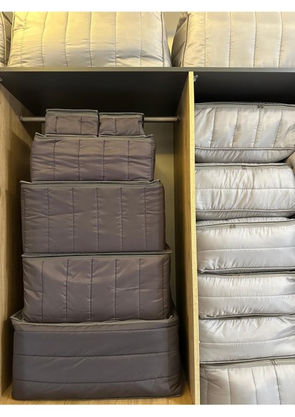 Şık Füme Renk 6'lı Hurç Seti, Eşyalarınıza Estetik ve Organize Çözüm fiyatları