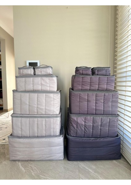 Şık Füme Renk 6'lı Hurç Seti, Eşyalarınıza Estetik ve Organize Çözüm modelleri