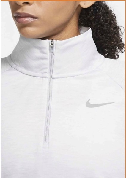 1/4-Zip Running Top Kadın Sweatshirt CU3267-077-GRI fırsatları