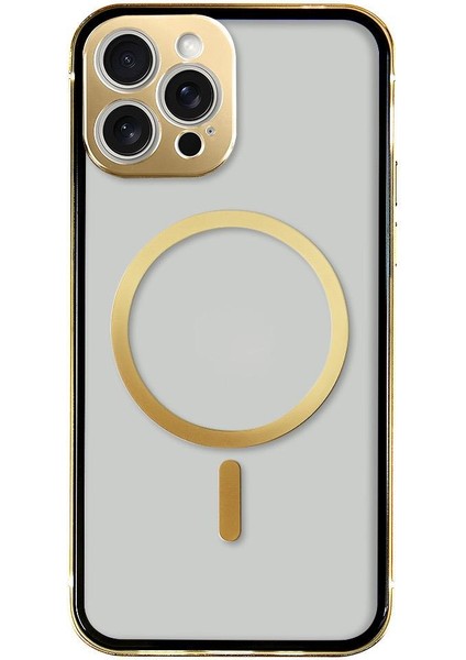 Iphone 14 Pro Magsafe Şarj Uyumlu Kamera Koruyuculu Sert Şeffaf Premium Kılıf