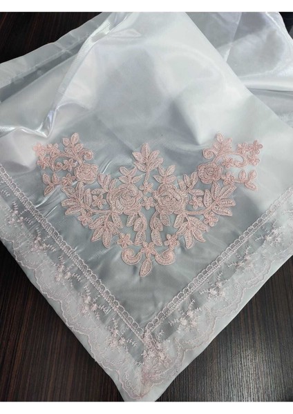 Şık Fransız Güpürlü Işlemeli Saten Lüks Bohça Nişan Için modelleri