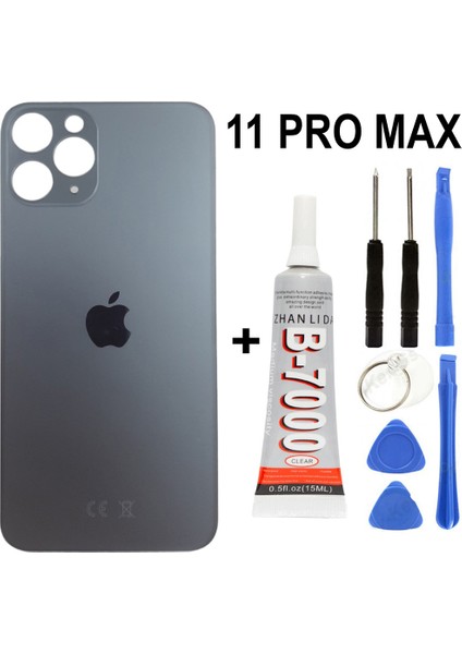 Iphone 11 Pro Max Arka Batarya Pil Kapağı + Yapıştırıcı + Tamir Set