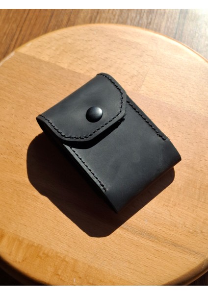 10 Kartlık Bölmeli Akordiyon Kredi Kartlık Siyah Hakiki Deri Mini Boyut Kartvizitlik modelleri