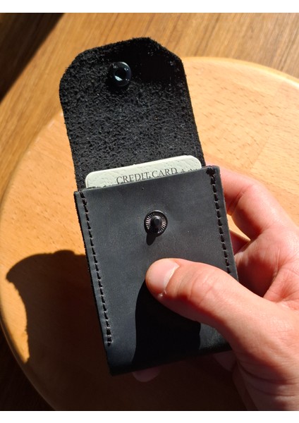 10 Kartlık Bölmeli Akordiyon Kredi Kartlık Siyah Hakiki Deri Mini Boyut Kartvizitlik fırsatları