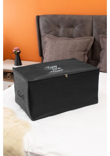 Detaylı Siyah Orta Boy Hurç, 63X40X34 Cm, Şık ve Kullanışlı Seyahat Aksesuarı