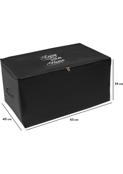 Detaylı Siyah Orta Boy Hurç, 63X40X34 Cm, Şık ve Kullanışlı Seyahat Aksesuarı fırsatları