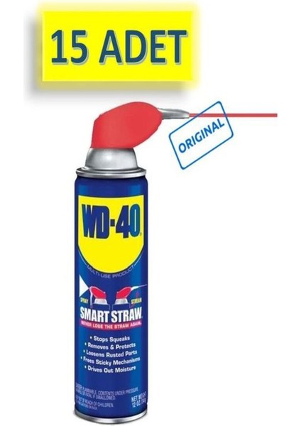 10 Adet Wd-40 Smart Straw Akıllı Pipetli Sıvı, Yağ Çözücü, Pas Sökücü, Temizleyici ve Koruyucu 350ML