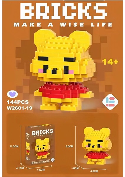 Bricks Winnie The Pooh ve Piglet Yapı Blokları 2'li Set (144+135 Parça) - Koleksiyonluk Blok Seti fiyatları