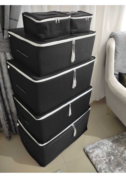 Püsküllü Hurç Seti, 6'lı, Şık ve Kullanışlı Tasarım, Çeşitli Renk Seçenekleri