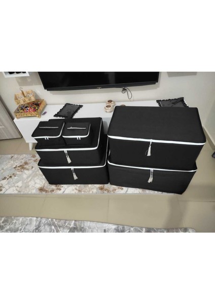 Püsküllü Hurç Seti, 6'lı, Şık ve Kullanışlı Tasarım, Çeşitli Renk Seçenekleri fırsatları