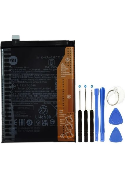 Xiaomi Poco X5 5g Pil Batarya BN5J 5000 Mah+Tamir Seti