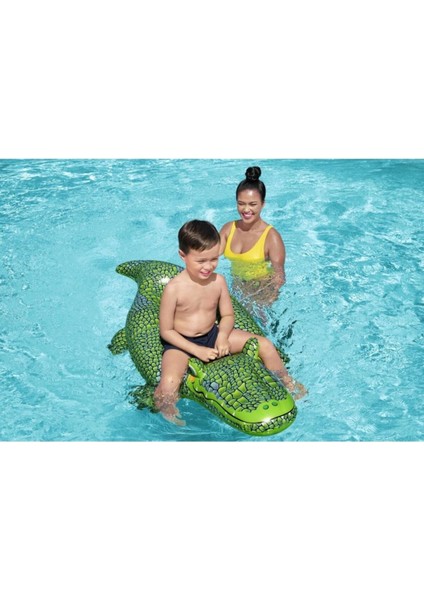 152x71cm dayanıklı timsah tutmalı çocuk oyuncağı, bej renk, 3+ yaş uygun fırsatları