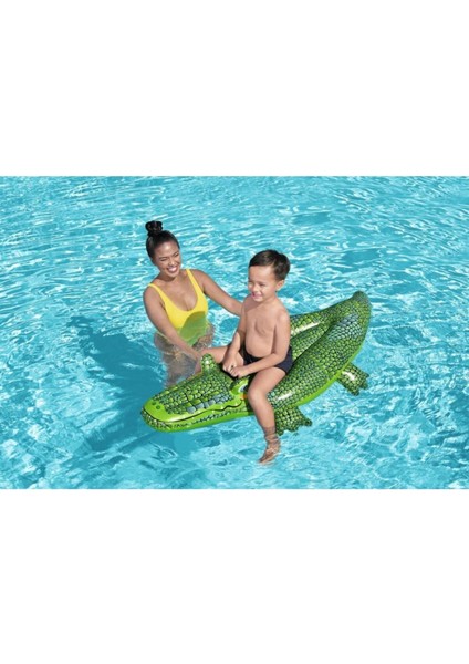 152x71cm dayanıklı timsah tutmalı çocuk oyuncağı, bej renk, 3+ yaş uygun indirimleri