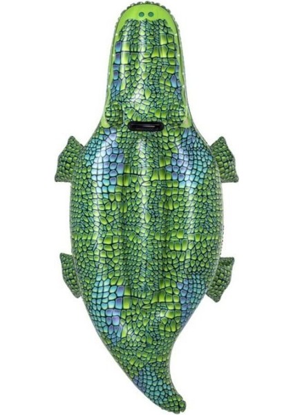 152x71cm dayanıklı timsah tutmalı çocuk oyuncağı, bej renk, 3+ yaş uygun