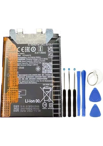 Xiaomi Mi 13 Ultra Pil Batarya BM5Q 5000 Mah+Tamir Set