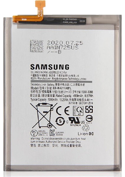Samsung Galaxy M12 Pil Batarya BA217ABY 5000 Mah