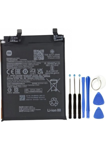 Xioami Mi 12T Pil Batarya BM5J 5000 Mah+Tamir Set