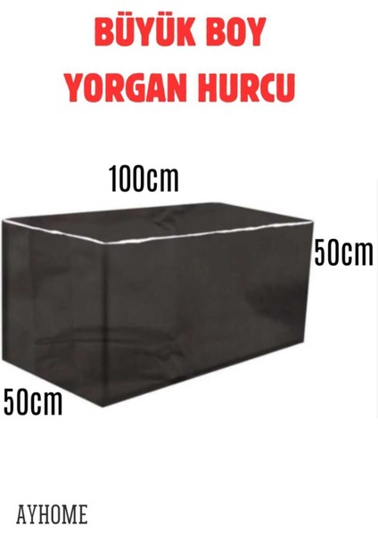Büyük Boy Yorgan ve Yatak Döşek, Çok Amaçlı Baza Altı Düzenleyici Hurç 100X50 cm modelleri