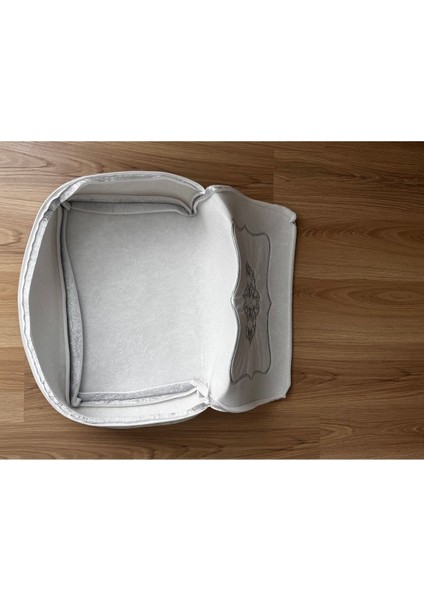 Kadife Işlemeli 3’lü Gri Bohça, Nişan ve Düğün Seti fiyatları