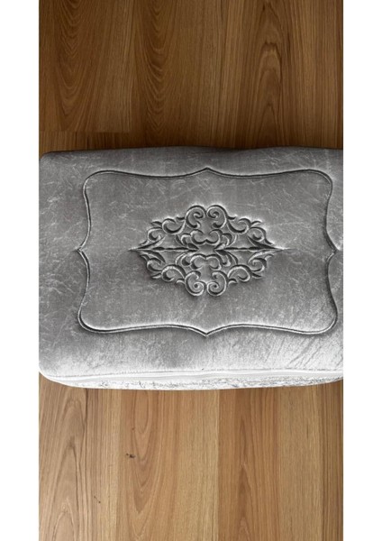 Kadife Işlemeli 3’lü Gri Bohça, Nişan ve Düğün Seti fırsatları