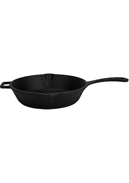 Döküm Yuvarlak Kızartma Tavası Döküm Demir Yekpare Saplı. ÇAP(Ø)24CM