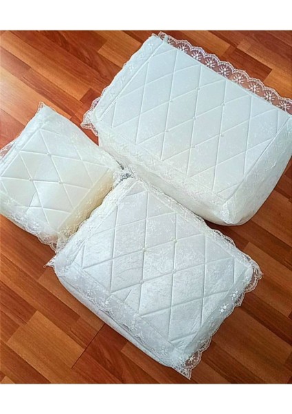 Kadife Işlemeli 3'lü Bohça Seti, Nişan ve Düğün Için Şık ve Özel Tasarım