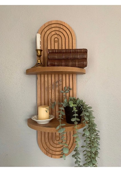 Şık Dekoratif Duvar Rafı, 70X20 Cm, Atlantik Çam ile Doğal Görünüm