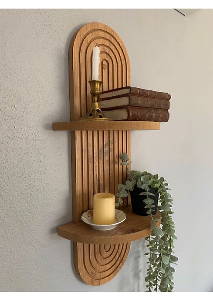 Şık Dekoratif Duvar Rafı, 70X20 Cm, Atlantik Çam ile Doğal Görünüm fiyatları