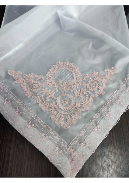 Şık Fransız Güpürlü Işlemeli Saten Çeyizlik Bohça Takımı modelleri