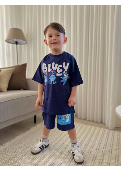 Erkek Çocuk Bluey Şortlu Takım modelleri