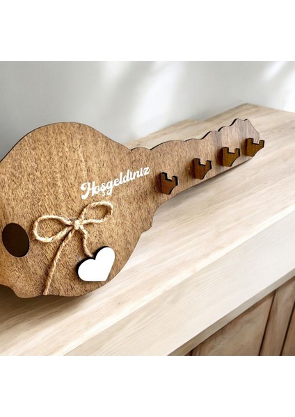 Ahşap Hoşgeldiniz Yazılı Dekoratif Anahtarlık Askısı 29X14CM fiyatları