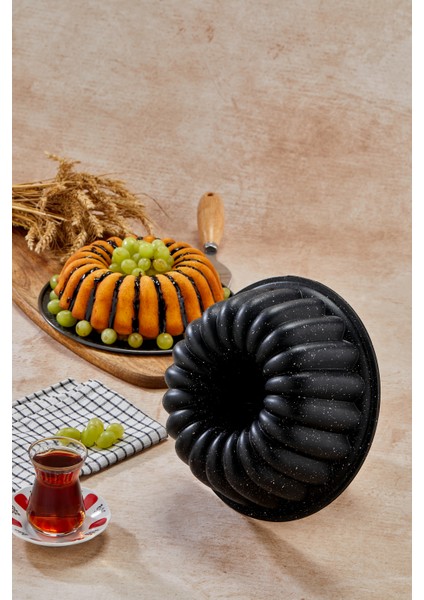 2li Granit Döküm Kek ve Tart Kalıbı 26CM Siyah Dilimli Turta Kalıbı Kek Kalıbı indirimleri