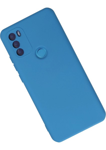 General Mobile Gm 21 Plus Kılıf Nano Içi Kadife Silikon - Mavi Drstr