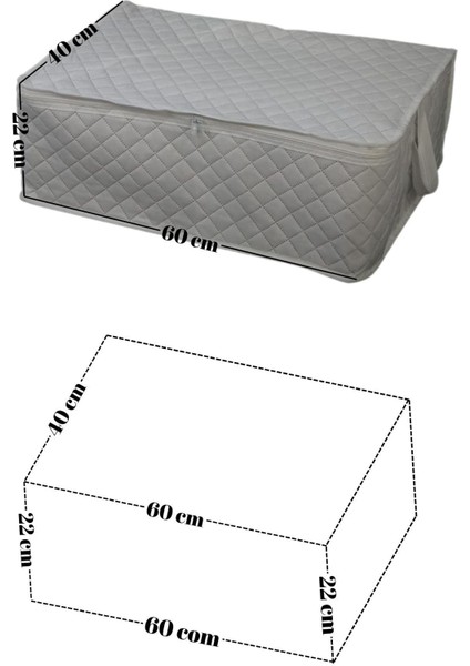 Büyük Boy Saklama Hurcu Seti, 6 Adet, Antrasit, 64X45X22 cm fiyatları