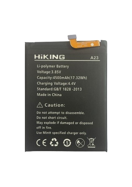 Hikıng A23 Pil Batarya 4500 Mah + Tamir Set