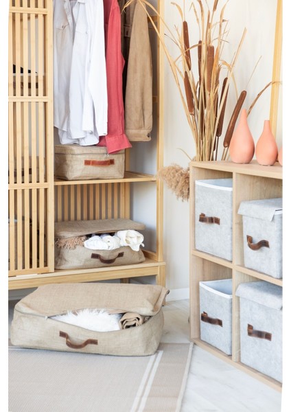 3'lü Jüt Set, Yastık, Yorgan, Kazak ve Hurç, Şık ve Doğal Görünümlü Ürünler