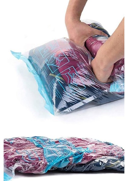 Pratik Vakumlu Saklama Poşeti 55X90, Şeffaf, Çok Amaçlı, Büyük Boy fiyatları
