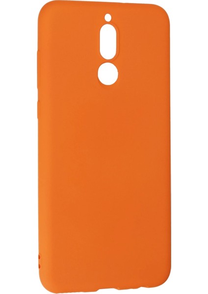 Huawei Mate 10 Lite Kılıf Nano Içi Kadife Silikon - Turuncu Drstr